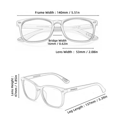 Lunettes Anti-Lumière Bleue Minimalistes – Protection Écran & Confort Visuel