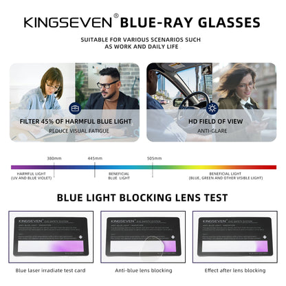 Lunettes Anti-Lumière Bleue Minimalistes – Protection Écran & Confort Visuel