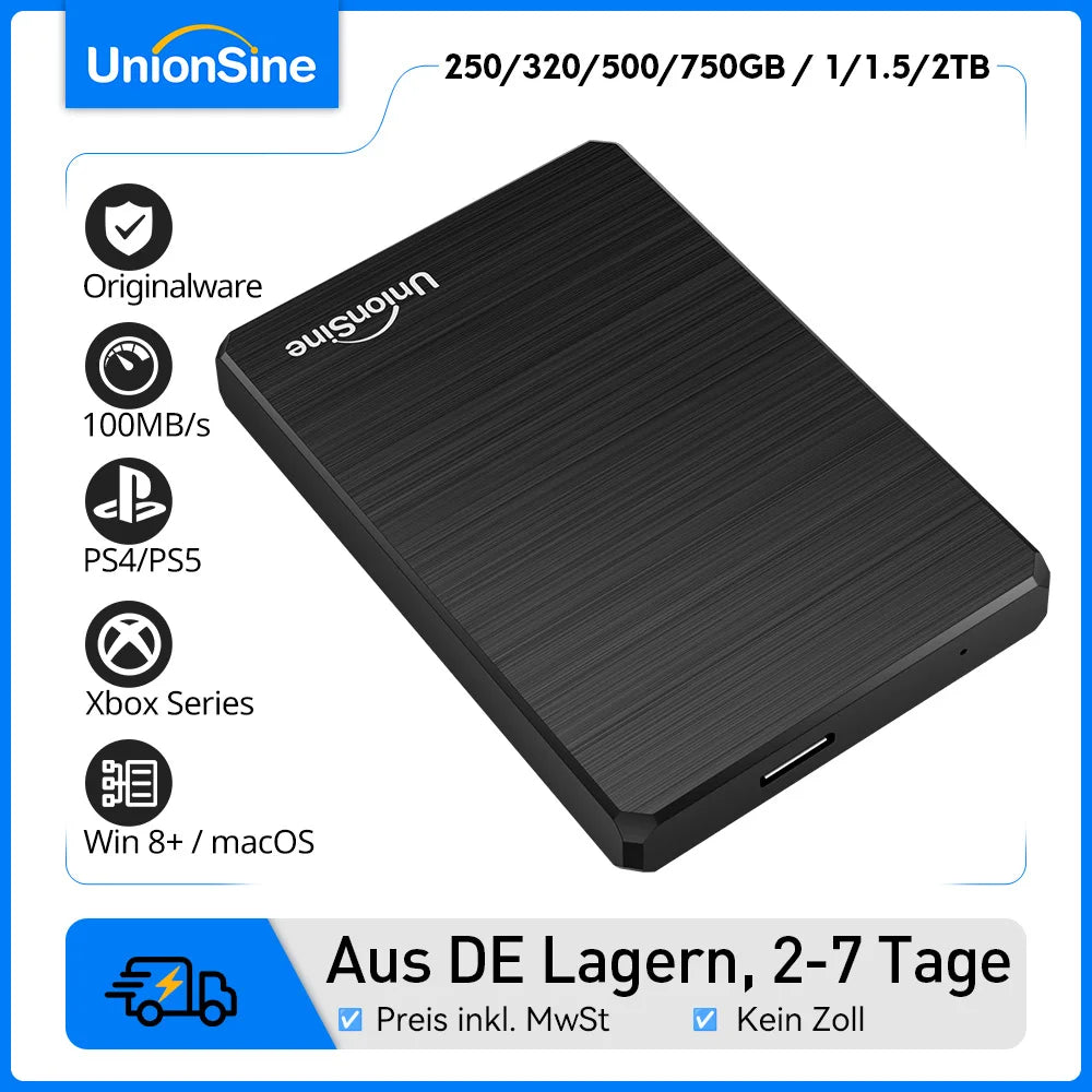 Disque Dur SSD Externe Portable Ultra-Rapide – Aluminium SÉCURITÉ & PERFORMANCE
